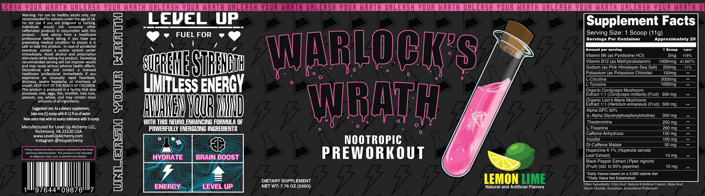 WARLOCKS WRATH PRE WORKOUT