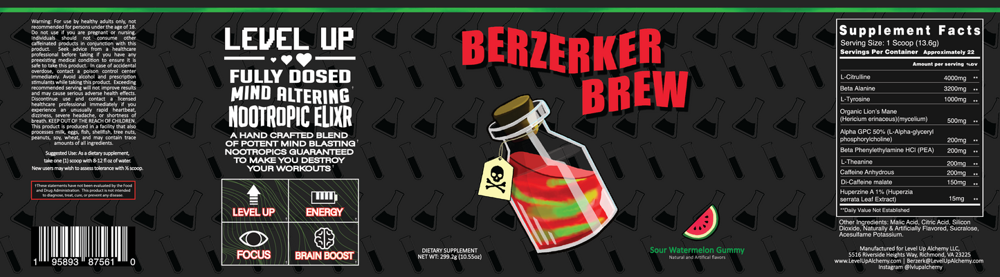 BERZERKER BREW PRE-WORKOUT